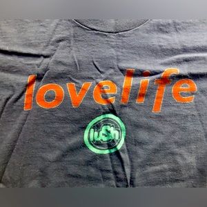 Lush “Lovelife” tee, Size XL